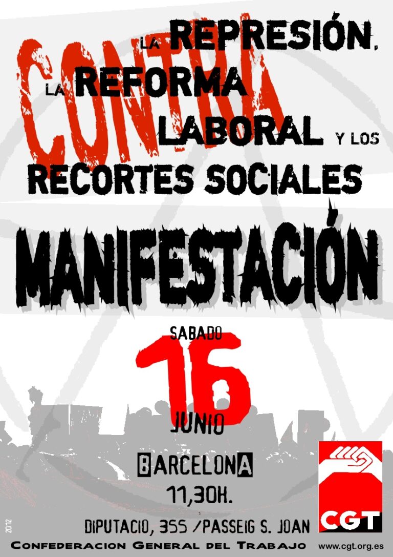 Cartel CGT Joan mani 16J Barcelona 2012 OK cast.jpg