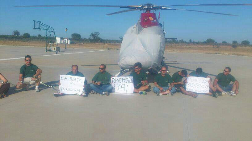 Bomberos Infoca Andalucia huelga hambre 2013.jpg