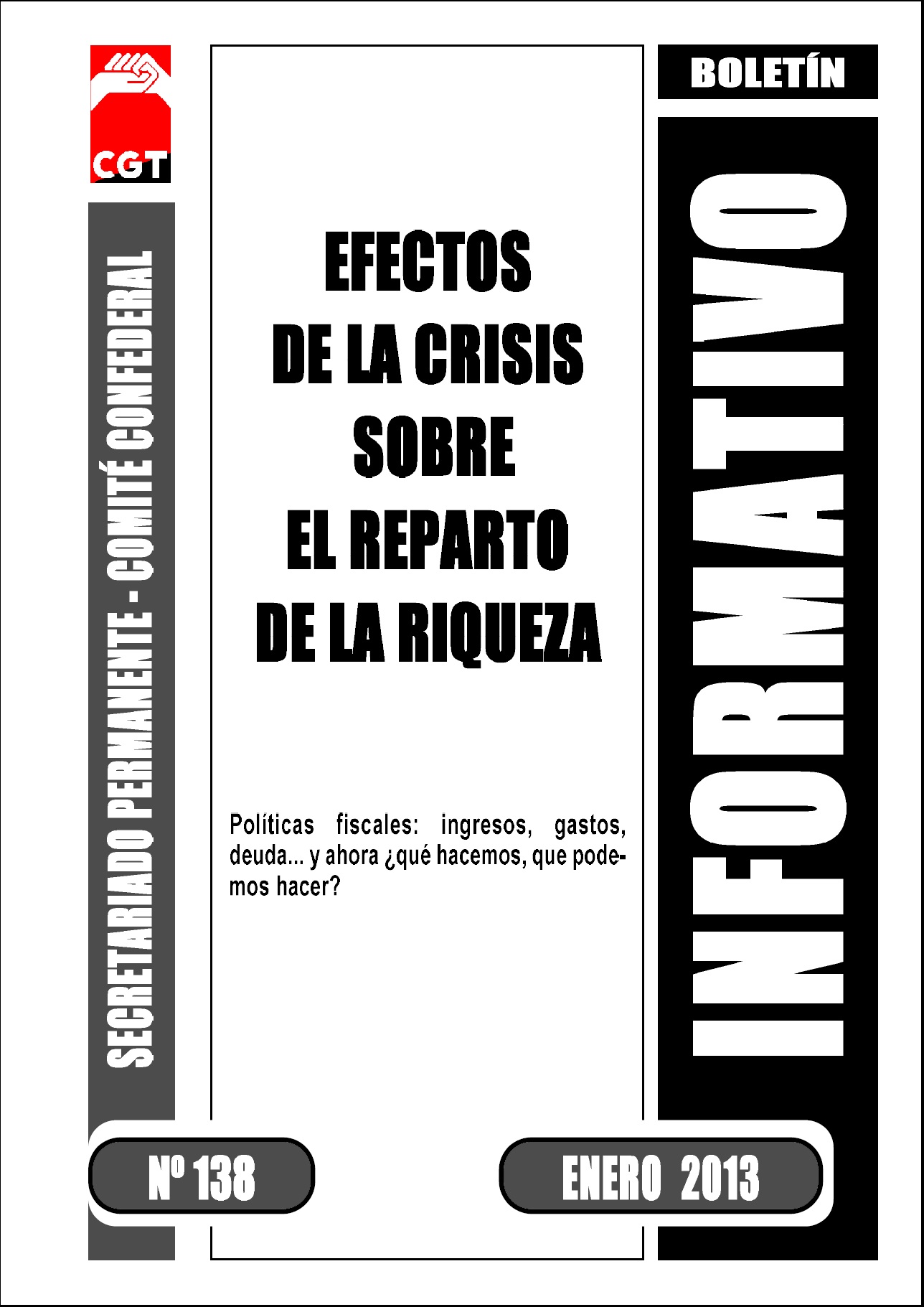 Imagen de Boletín 138: Efectos de la crisis sobre el reparto de la riqueza