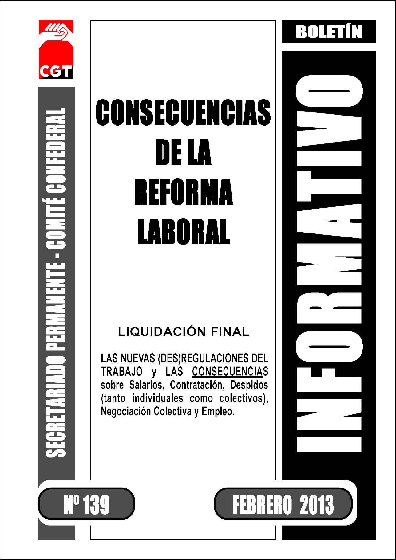 Imagen de Boletín 139: Consecuencias de la Reforma Laboral