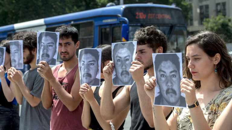 Memoria por el asesinato del joven mapuche Camilo Catrillanca en Chile a manos de los carabineros