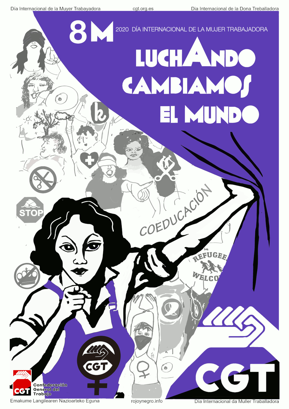 Imagen de CGT llama a secundar las movilizaciones convocadas en el Estado español para el 8M