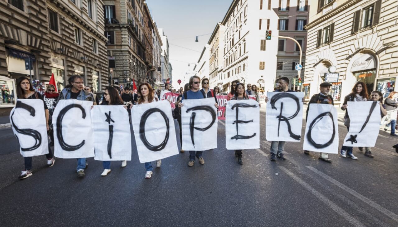 Imagen de Italia: ¡Apoyemos a los huelguistas!