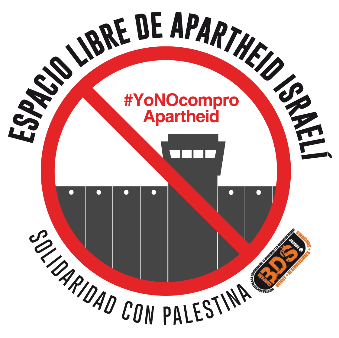 Imagen de CGT, espacio libre de racismo, libre de apartheid