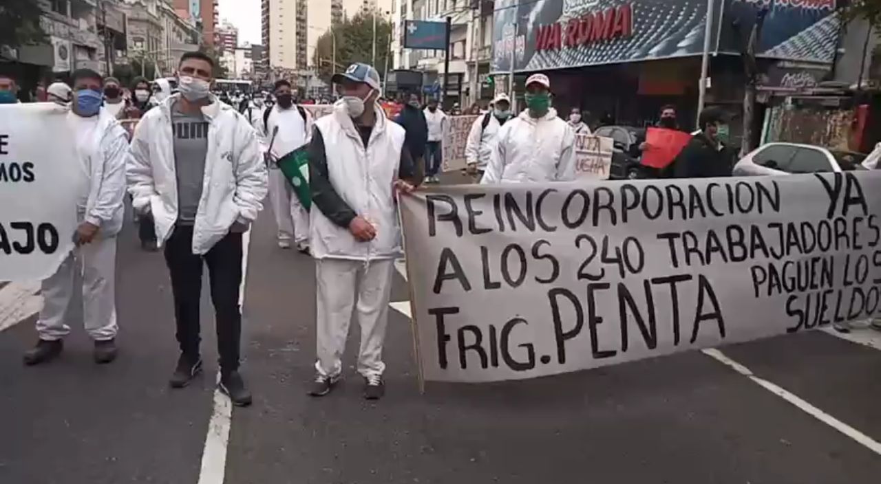 Imagen de Argentina: solidaridad con los trabajadores del frigorífico El Penta