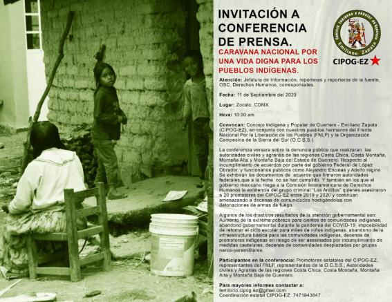 Imagen de Caravana Nacional por una vida digna para los pueblos indígenas