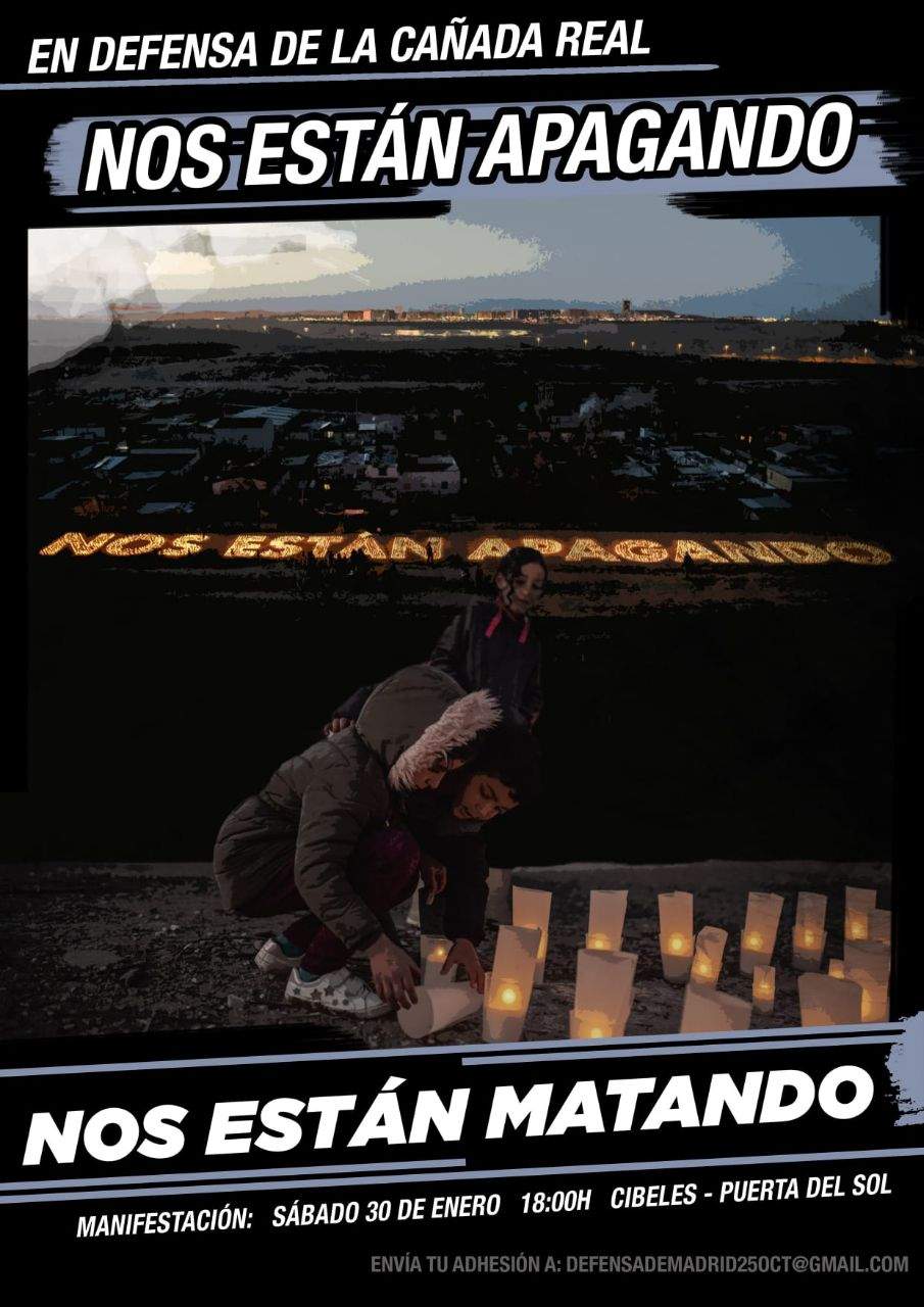 Imagen de 30 de enero, manifestación en Madrid: Nos están matando