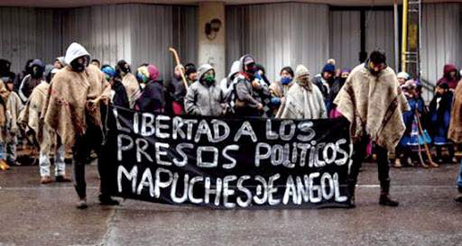 Imagen de Libertad para los presos mapuches en huelga de hambre en Angol (Wallmapu chileno)