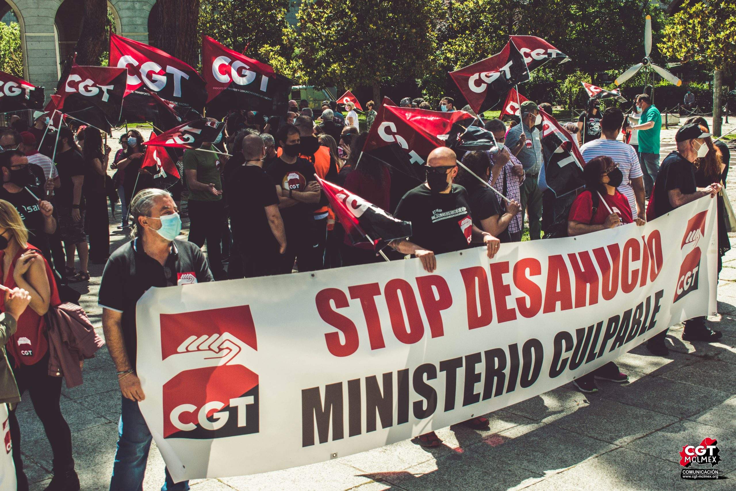 Imagen de CGT vuelve a reclamar su patrimonio frente al Ministerio de Trabajo y Economía Social y ante la amenaza de desahucio de su sede madrileña