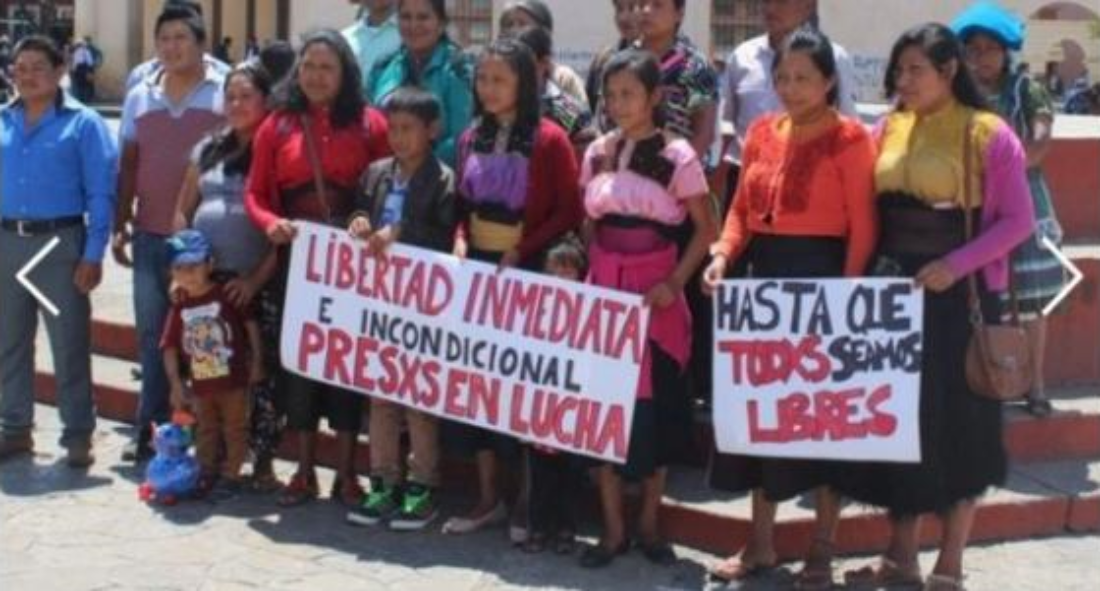 Imagen de Libertad inmediata para los presos en lucha de Eloxochitlán de Flores Magón y a Fidencio Aldama en México