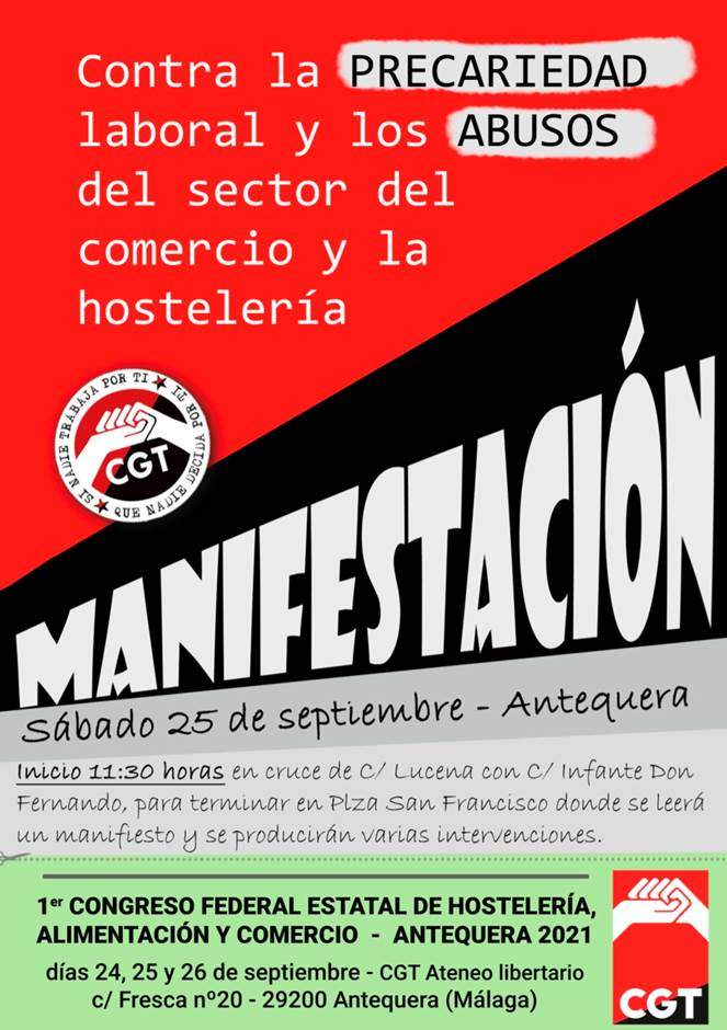 Imagen de Antequera acoge dos Congresos estatales de CGT en tres semanas