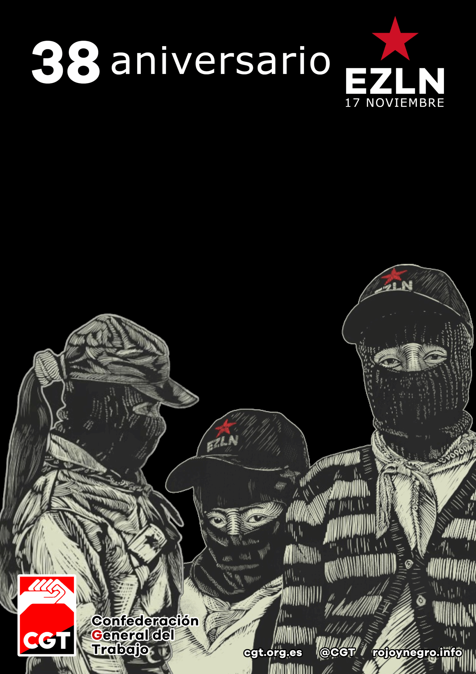 Imagen de 38 aniversario del Ejército Zapatista de Liberación Nacional (México)