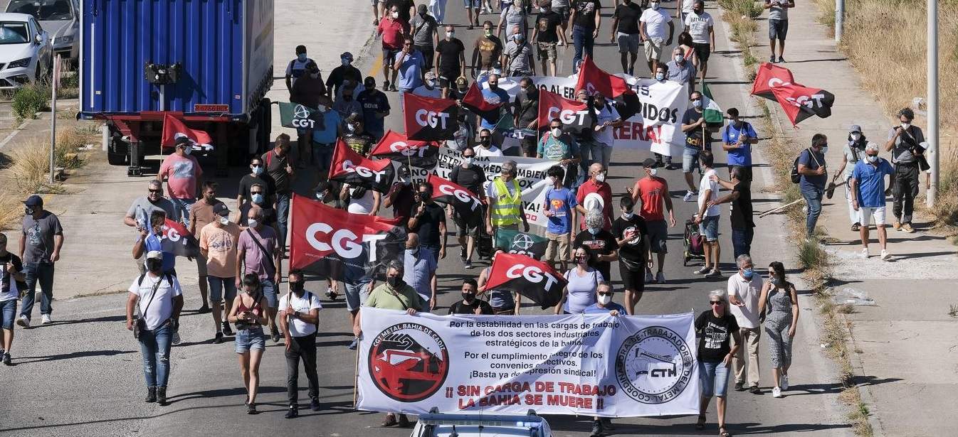 Imagen de CGT realiza un llamamiento a la sociedad para que respalde y participe en las movilizaciones de apoyo a los trabajadores del Metal en Cádiz
