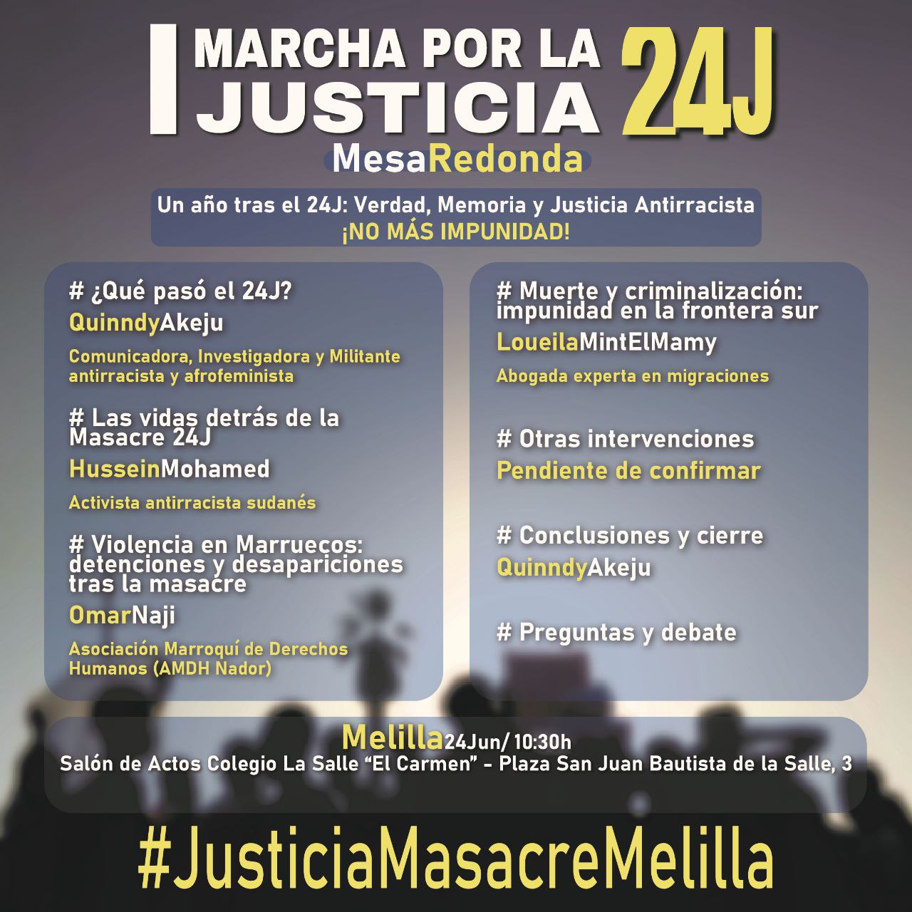Imagen de Caravana Abriendo Fronteras: 24J#JusticiaMasacreMelilla