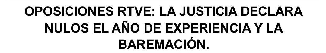 Imagen de La Federación de Artes Gráficas de CGT logra la nulidad en las condiciones en las oposiciones RTVE