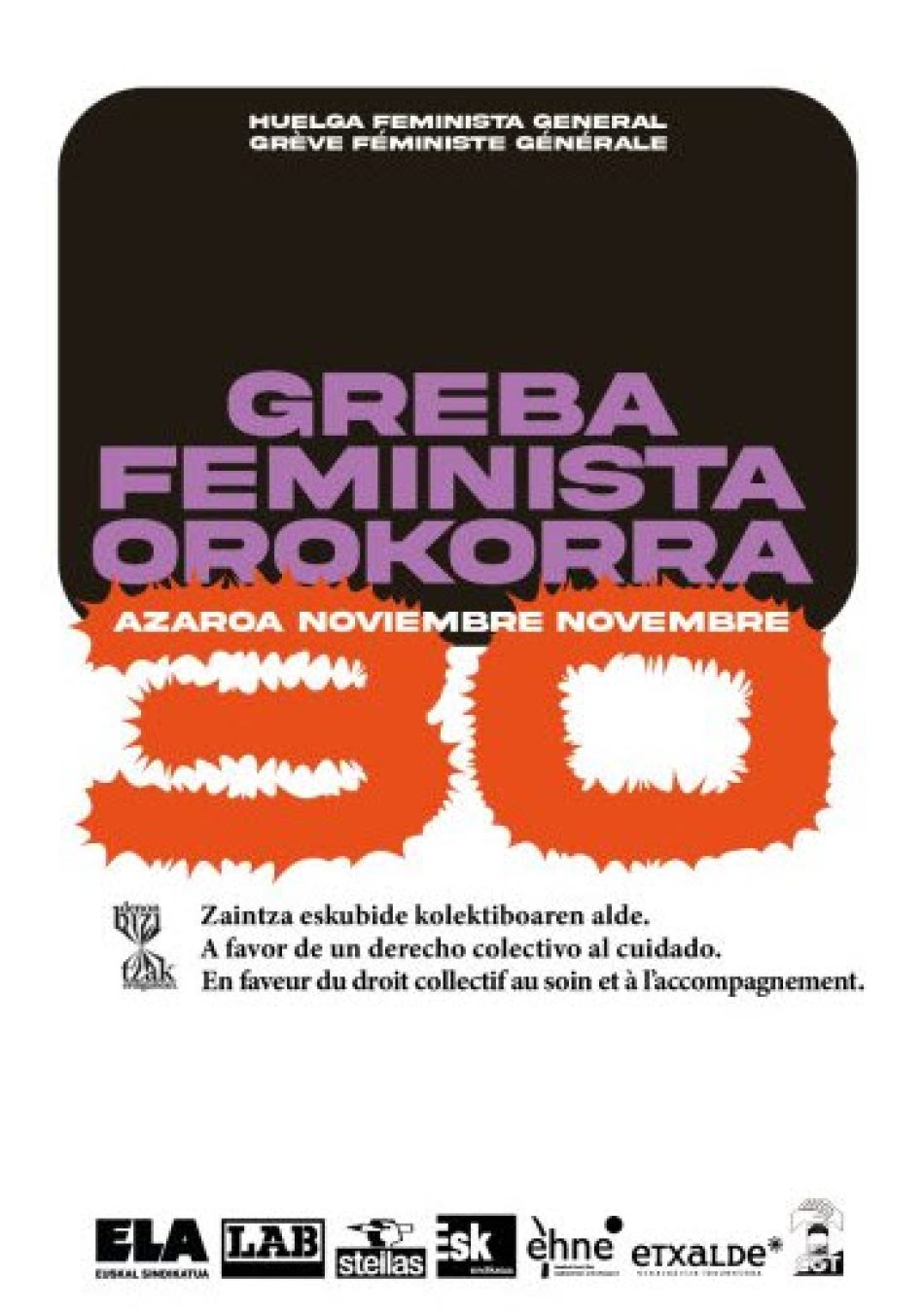 Imagen de 30N: Huelga Feminista. Greba Feminista Orokorra