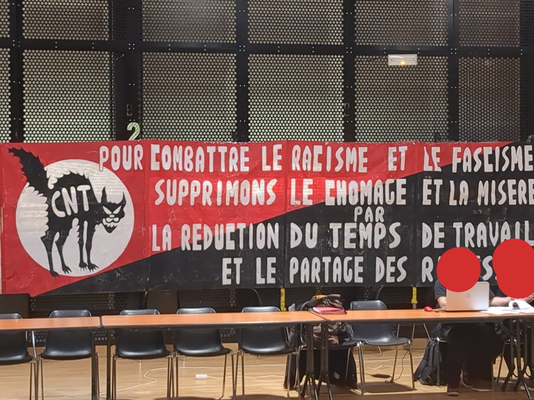 Imagen de CGT participa en el 36º Congreso de CNT-F Confédération Nationale du Travail