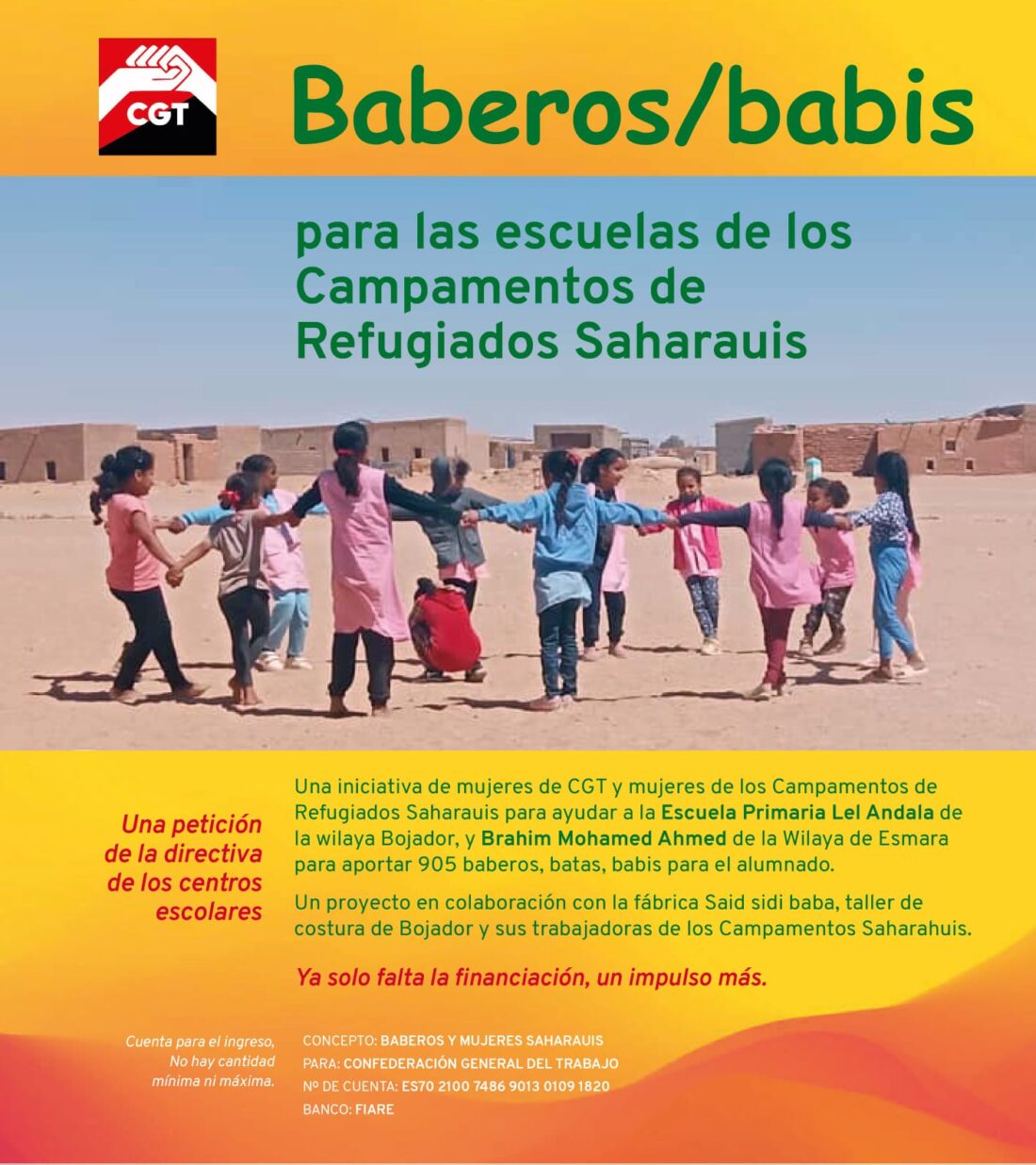 Imagen de Sáhara: baberos, babis y mujeres