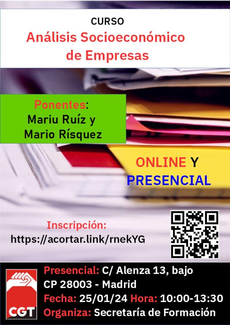 Curso: «Análisis Socioeconómico de Empresas»
