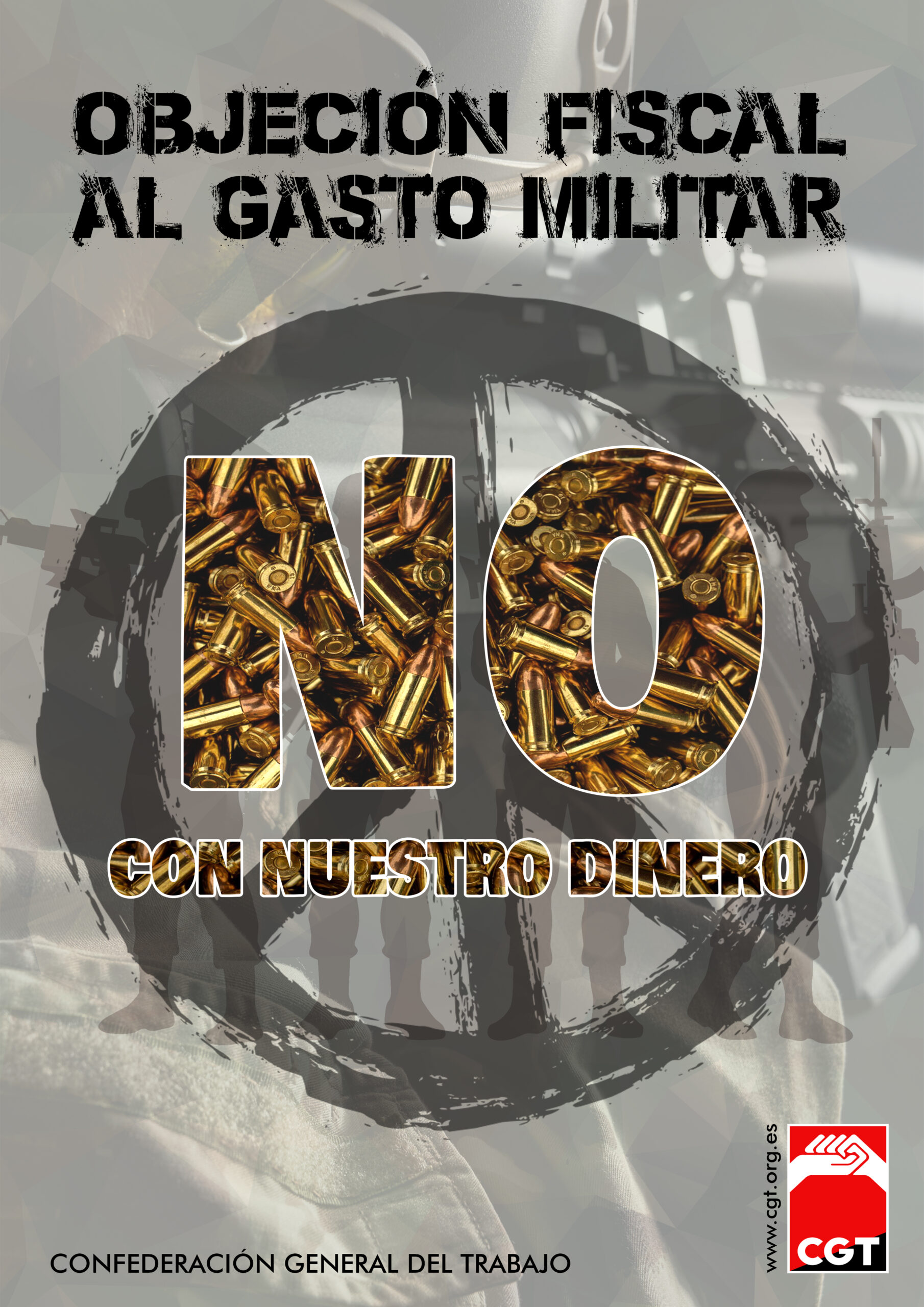 Cartel Objeción Fiscal CGT 2024