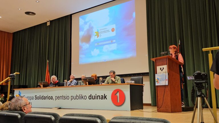 Por la Europa social y de los pueblos, pensiones públicas y suficientes (comunicado)
