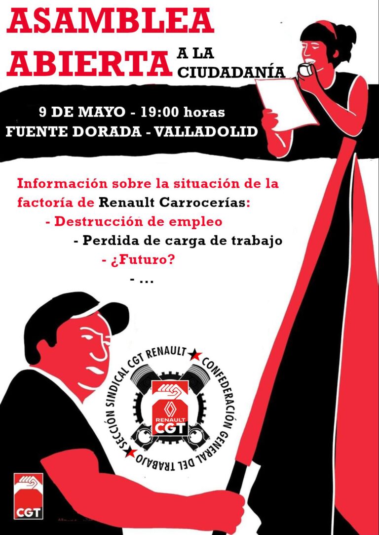 Asamblea abierta de CGT Renault en la ciudad de Valladolid