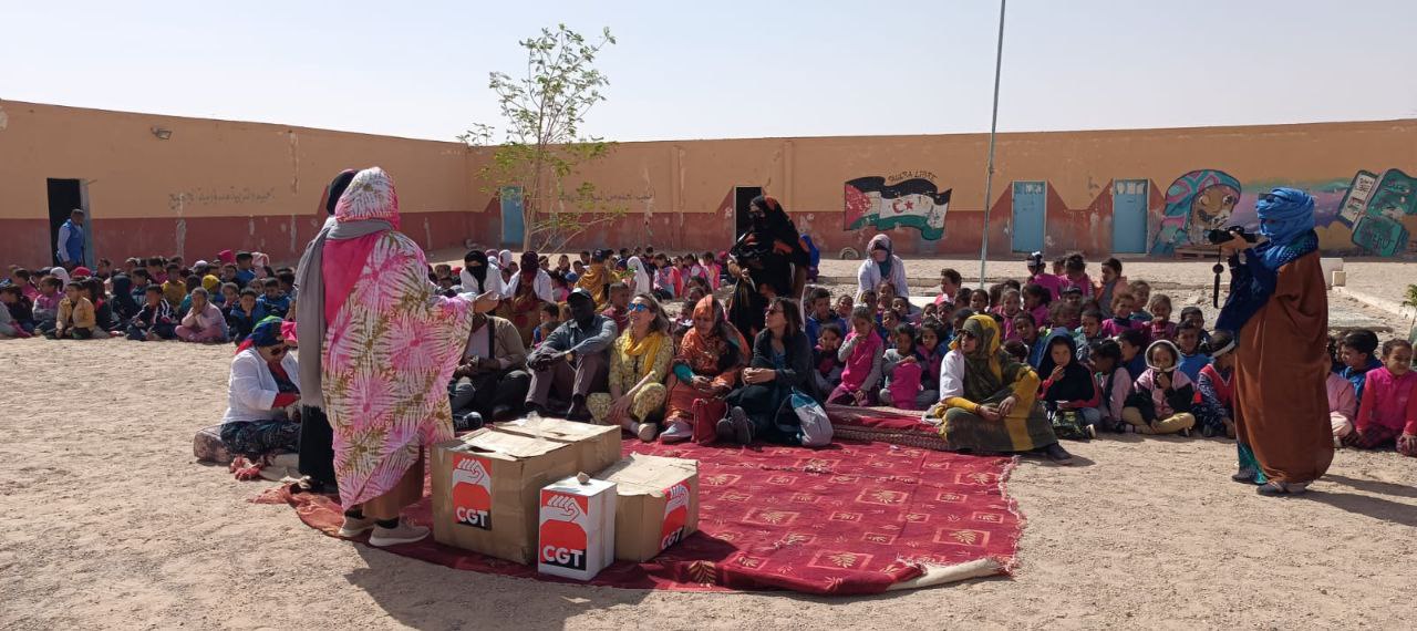 Imagen de Delegación de CGT visita los Campamentos Saharauis de Tindouf con el proyecto «Mujeres y baberos»