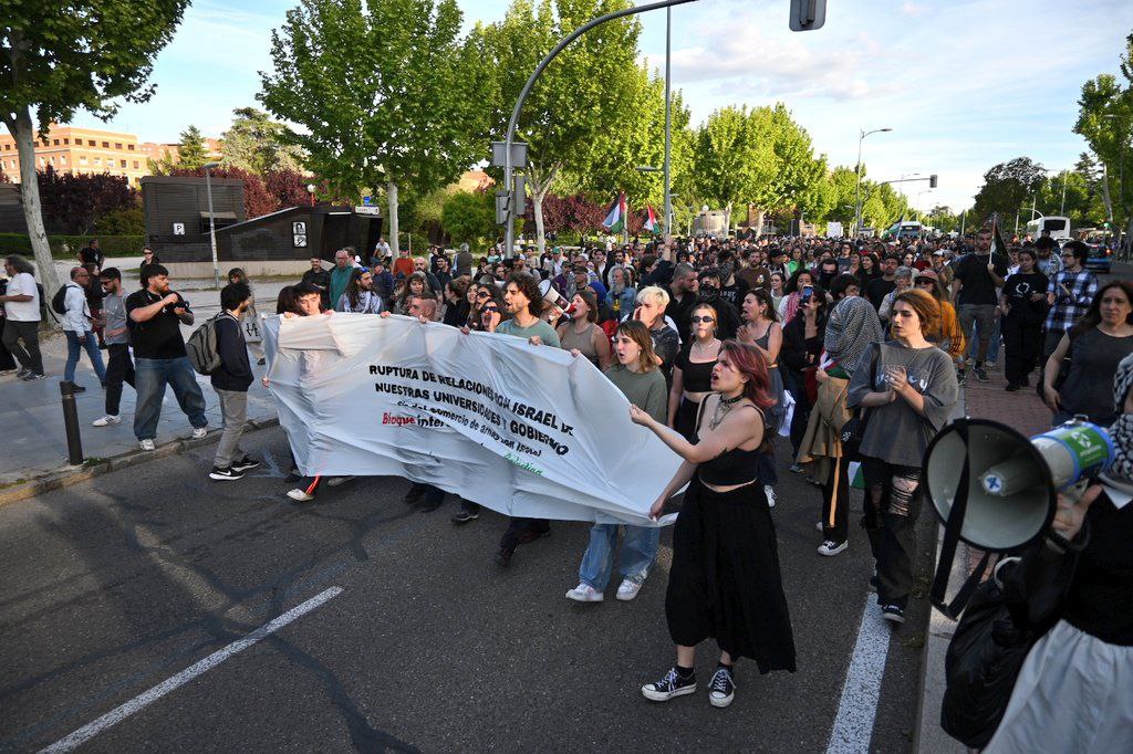 Imagen de El movimiento estudiantil madrileño organiza las primeras acampadas por Palestina en la Universidad Complutense