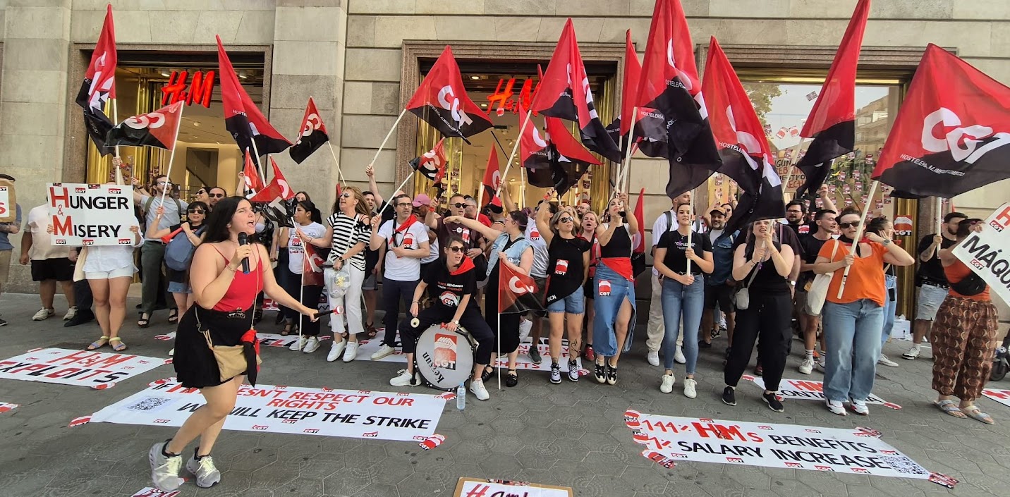 Imagen de H&M, sancionada por sustitución de huelguistas.