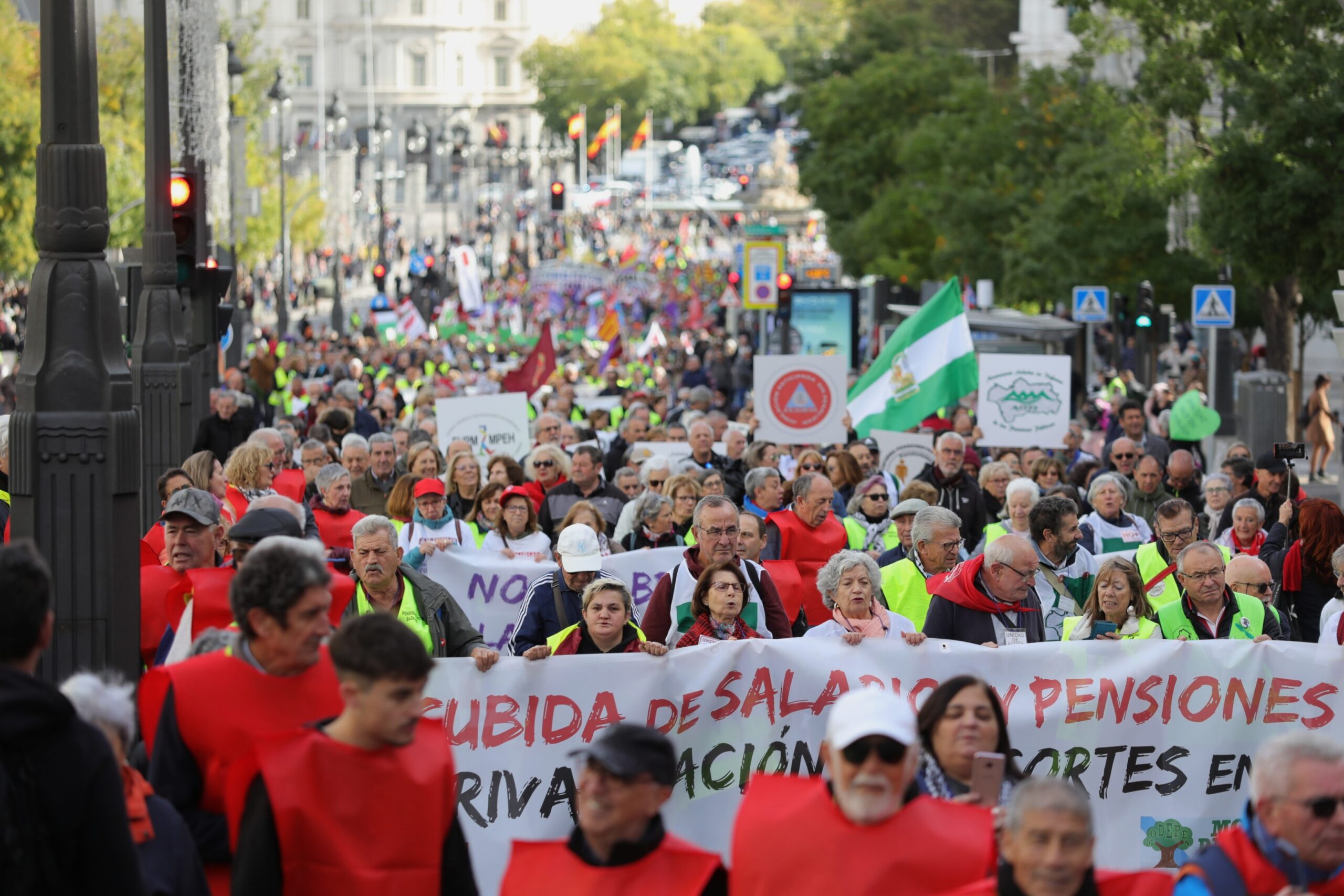 Imagen de Miles de personas salen a la calle en Madrid en una nueva jornada de lucha por unas pensiones dignas para las personas trabajadoras