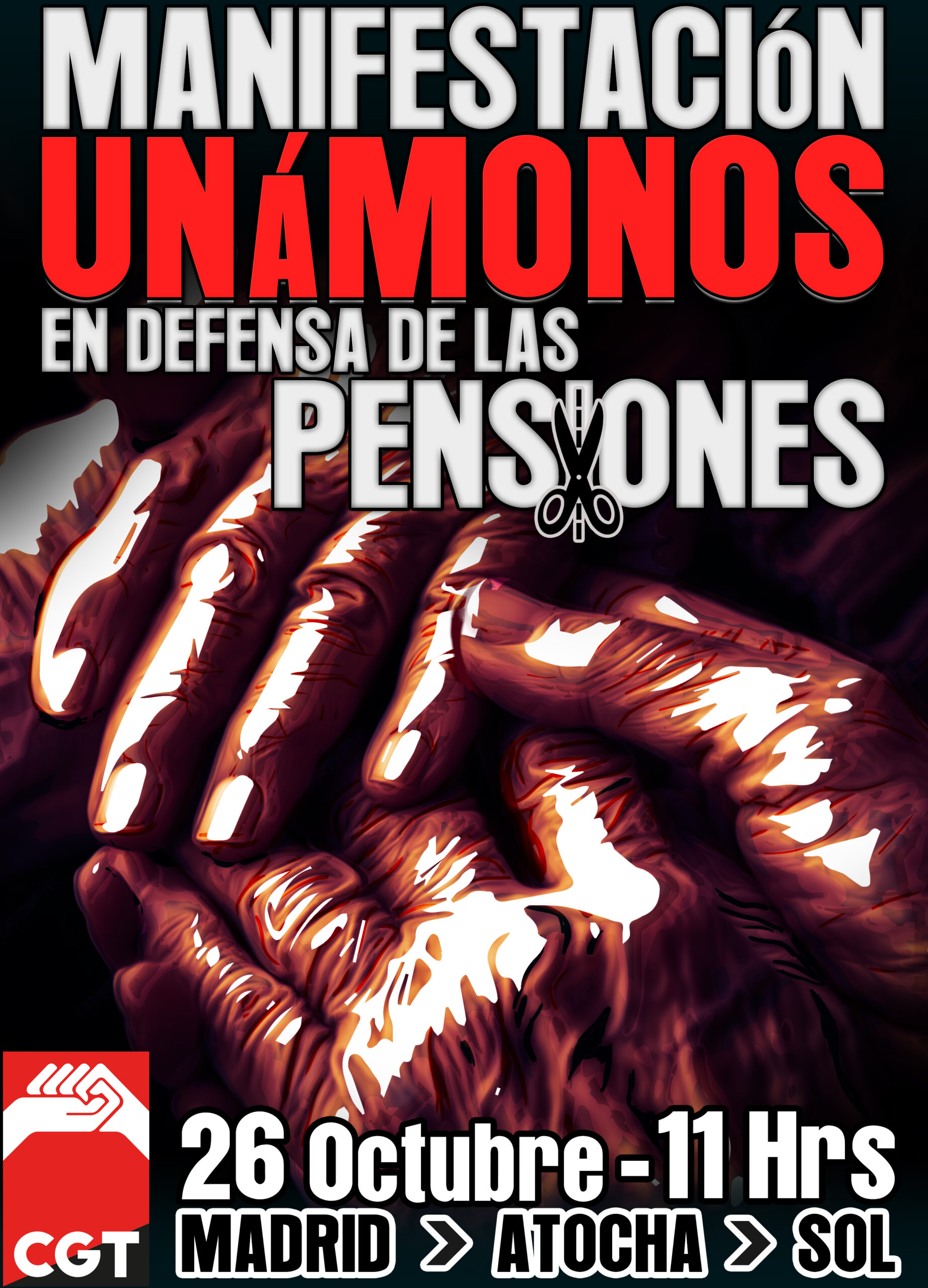 Imagen de CGT llama a manifestarse el próximo 26 de octubre en defensa de las pensiones