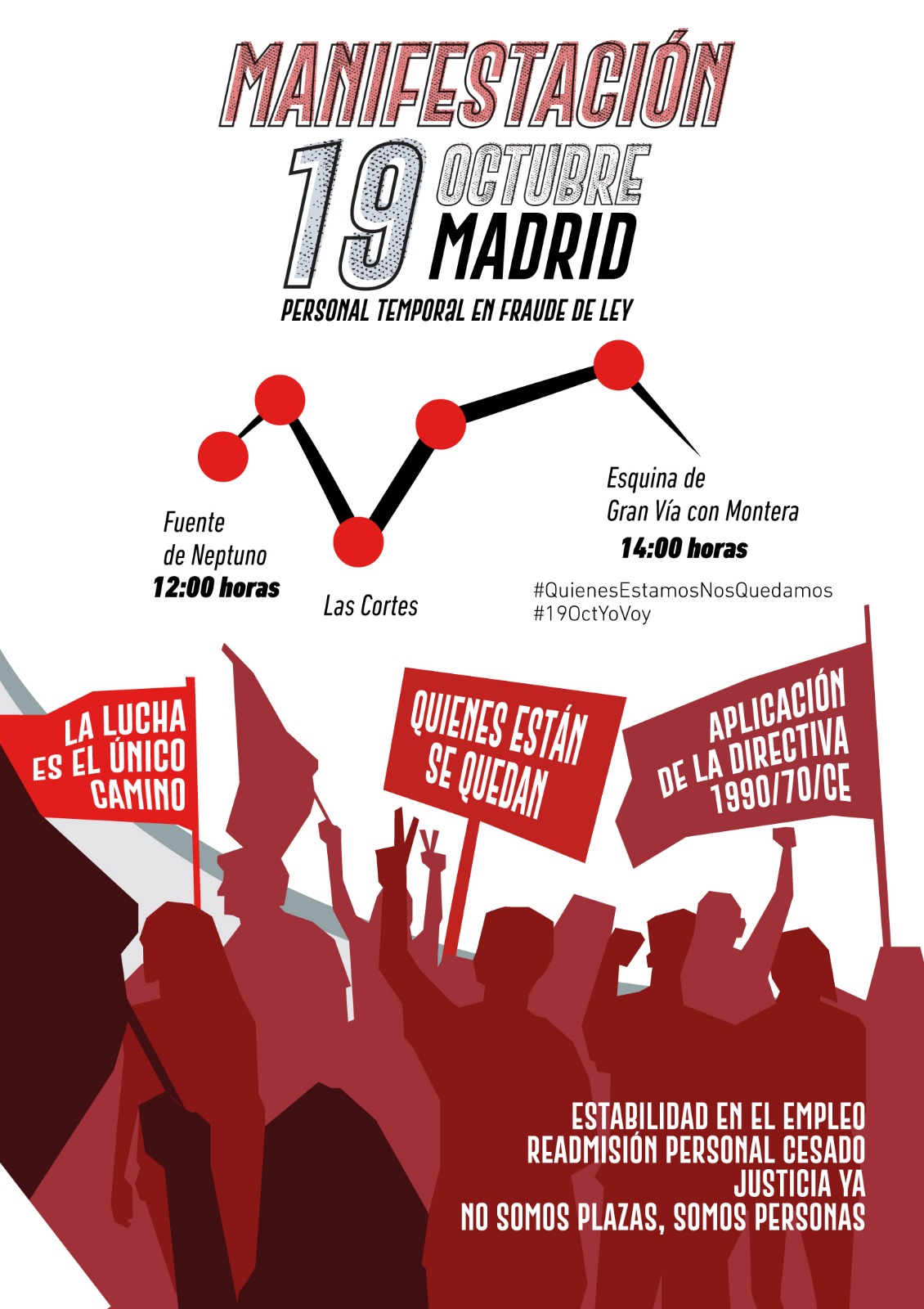 Imagen de 19 de octubre: Unión sindical contra la temporalidad en el empleo público