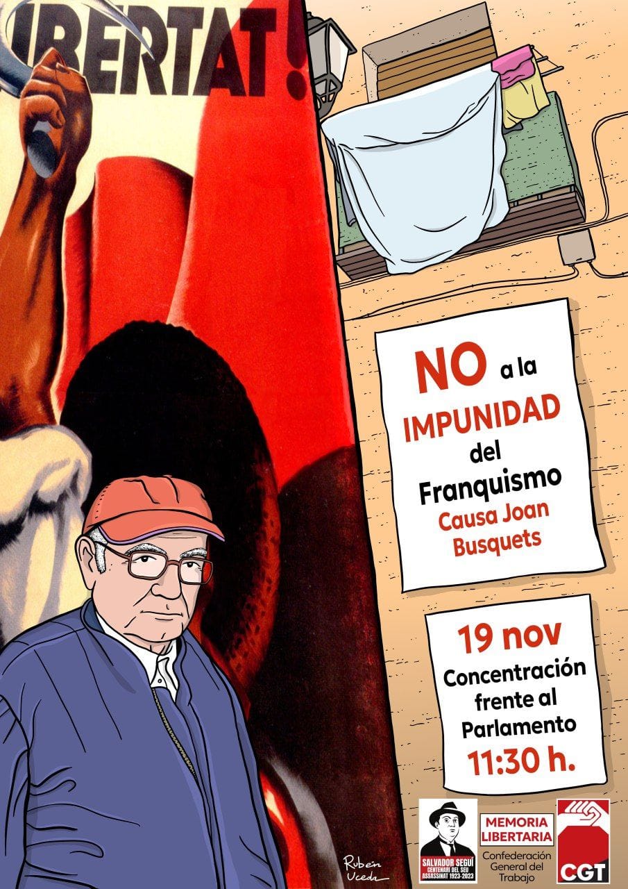 Imagen de Recibimos a Joan Busquets i Verges “El Sencillo”, uno de los últimos maquis libertarios.