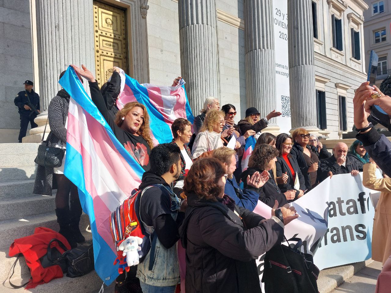 Imagen de CGT muestra su apoyo a la iniciativa de la Federación Plataforma Trans para que se reconozca al colectivo LGTBIQ+ como víctimas de la represión franquista.