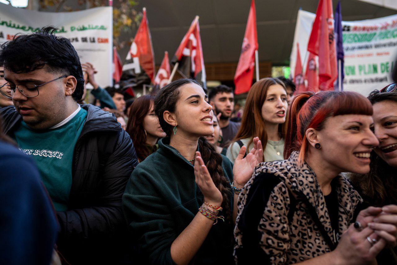 Imagen de 19D: A la Asamblea de Madrid.La universidad madrileña sigue estando en el punto de mira