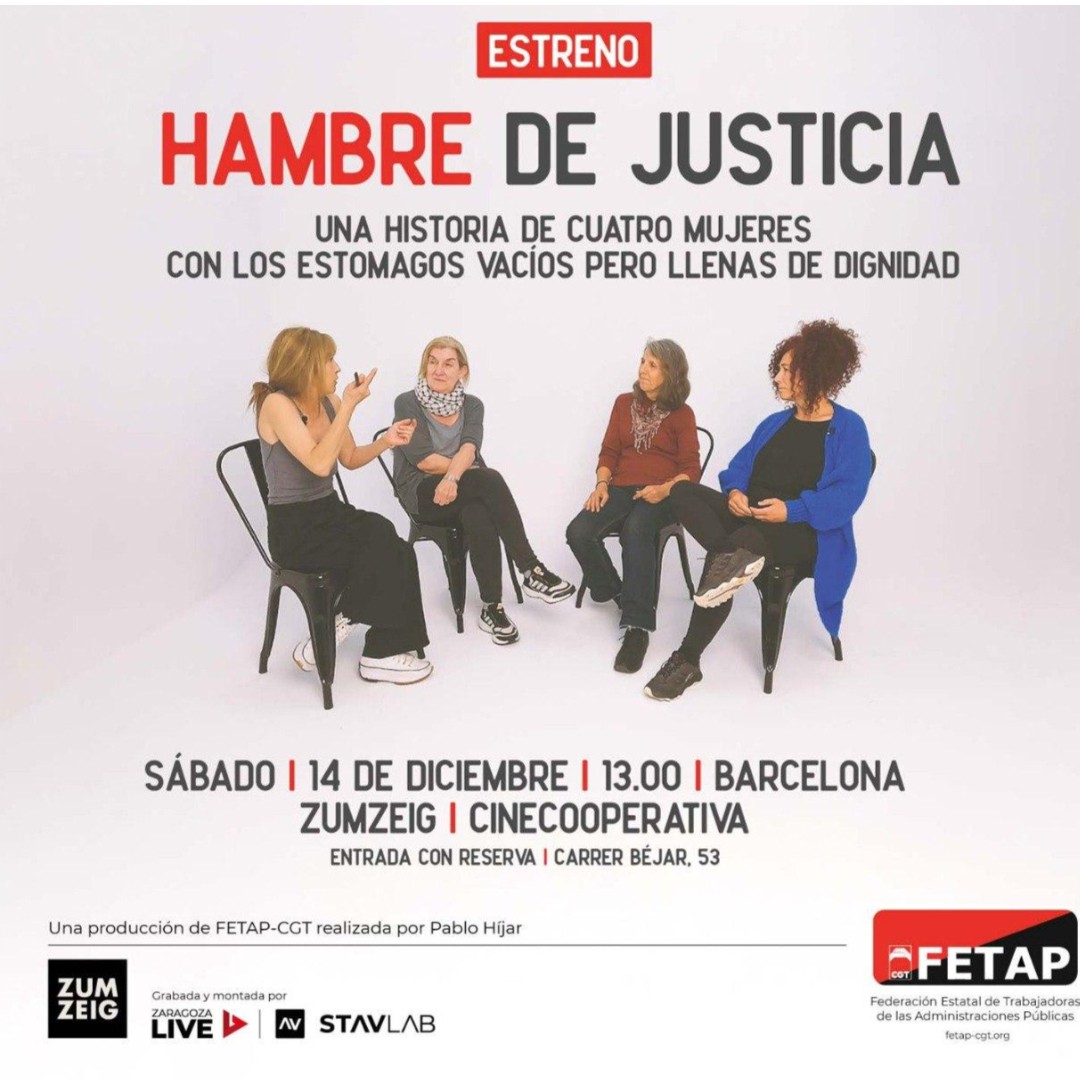 Imagen de Estreno del documental «Hambre de justicia»