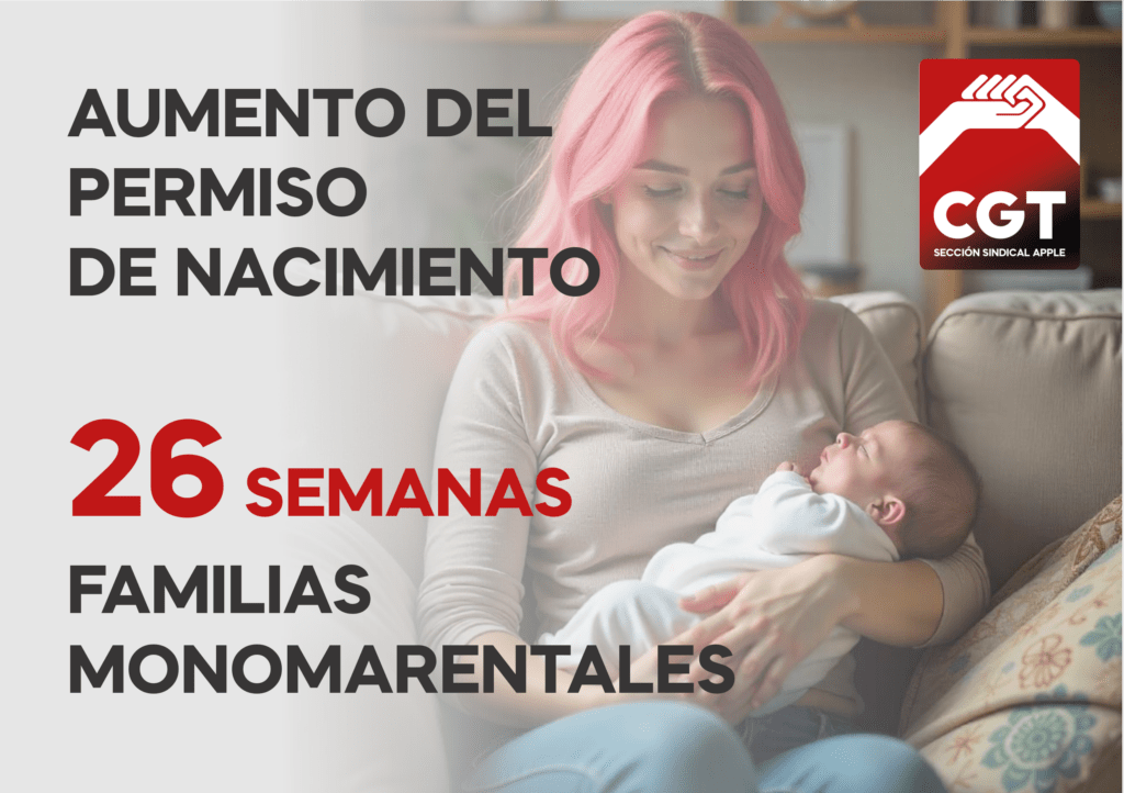 Imagen de El TC sentencia que las familias monoparentales tendrán hasta 26 semanas de permiso por nacimiento por hijo