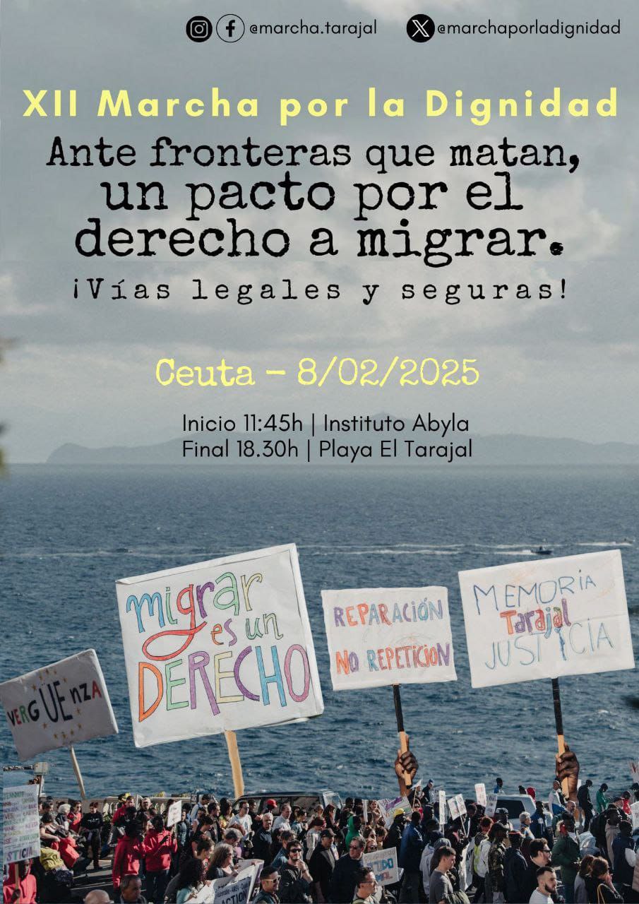 Imagen de CEUTA 8 DE FEBRERO DE 2025: XII Marcha por la Dignidad – Tarajal 2025