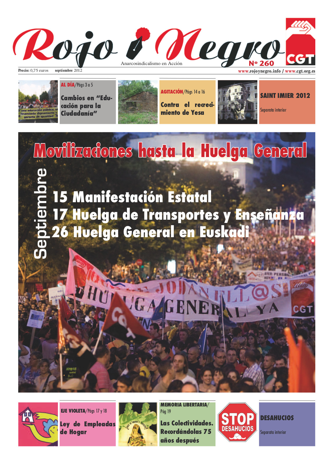 Imagen de Rojo Y Negro nº 260 Septiembre 2012