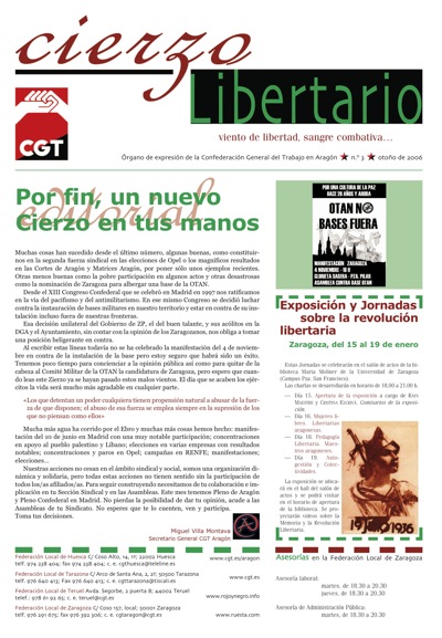 Imagen de Cierzo Libertario 3 – Otoño 2006