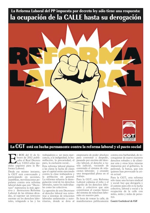 Imagen de Especial Reforma Laboral 2012