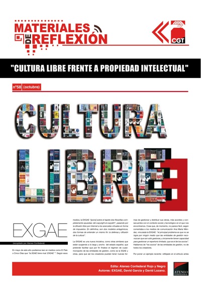 Imagen de Materiales de Reflexión 58: Cultura libre frente a propiedad intelectual