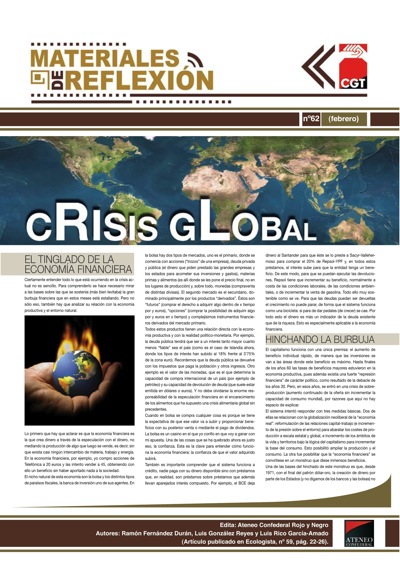 Imagen de Materiales de Reflexión 62: Crisis Global