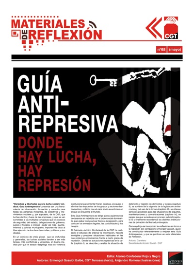 Imagen de Materiales de Reflexión 65: Guía Antirrepresiva