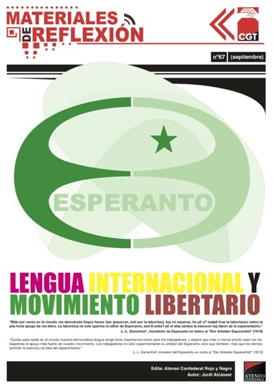 Imagen de Materiales de Reflexión 67: Esperanto, Lengua Internacional y Movimiento Libertario