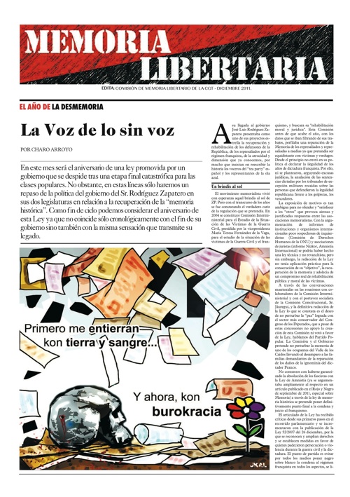 Imagen de Memoria Libertaria – diciembre 2011: El año de la desmemoria