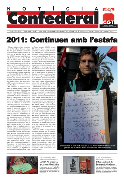 Imagen de Noticia Confederal febrero 2011