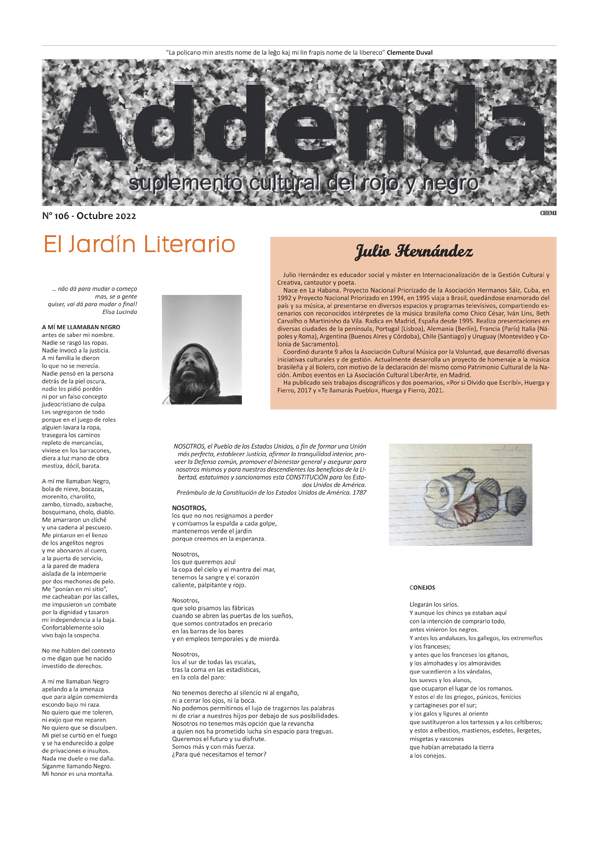 Imagen de Addenda, Suplemento Cultural del RyN – Nº 106 – Octubre 2022
