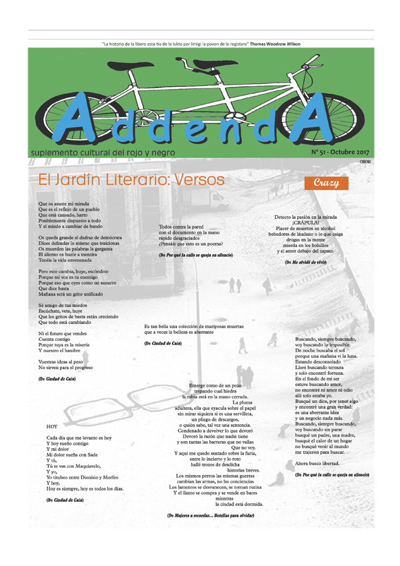 Imagen de Addenda, suplemento cultural del RyN – Nº 51, octubre 2017
