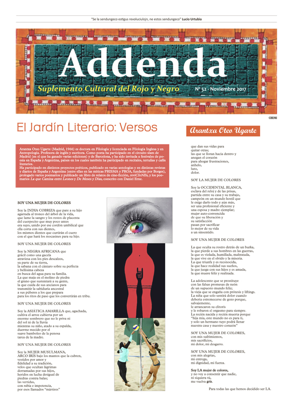 Imagen de Addenda, suplemento cultural del RyN – Nº 52, noviembre 2017